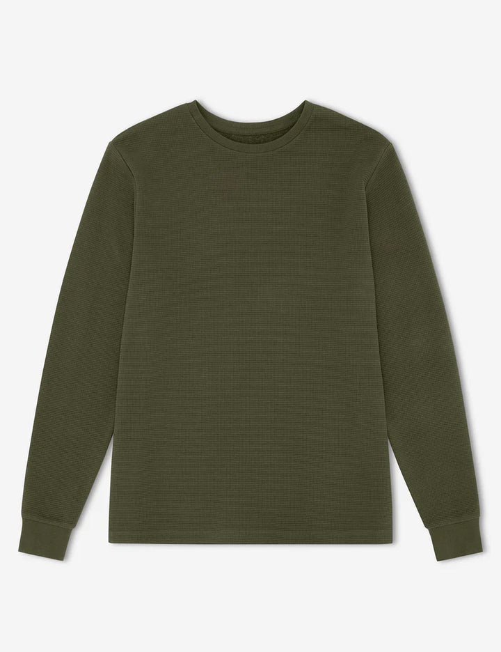 Simple | Men’s Smith Long Sleeve Waffle | Fatigue