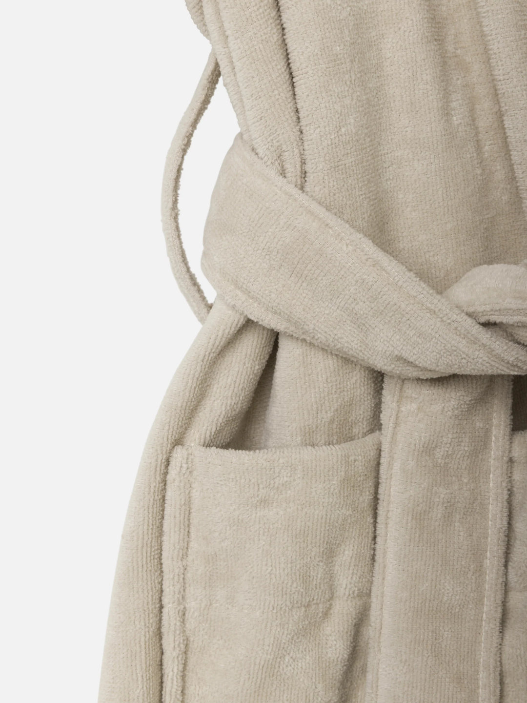 Velour Cotton Bath Robe | Oat