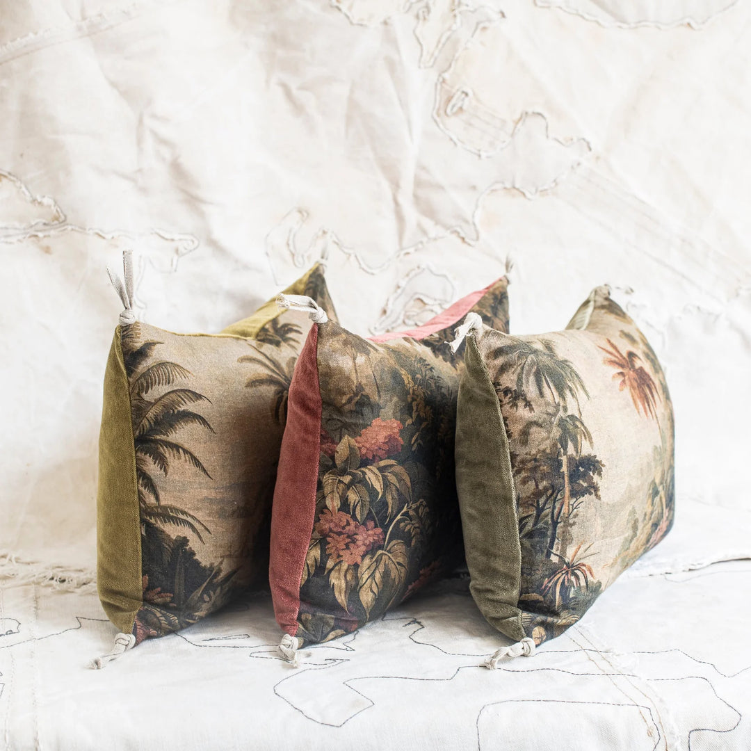 Namrana Cushion & Insert | 25 x 35cm | Olive