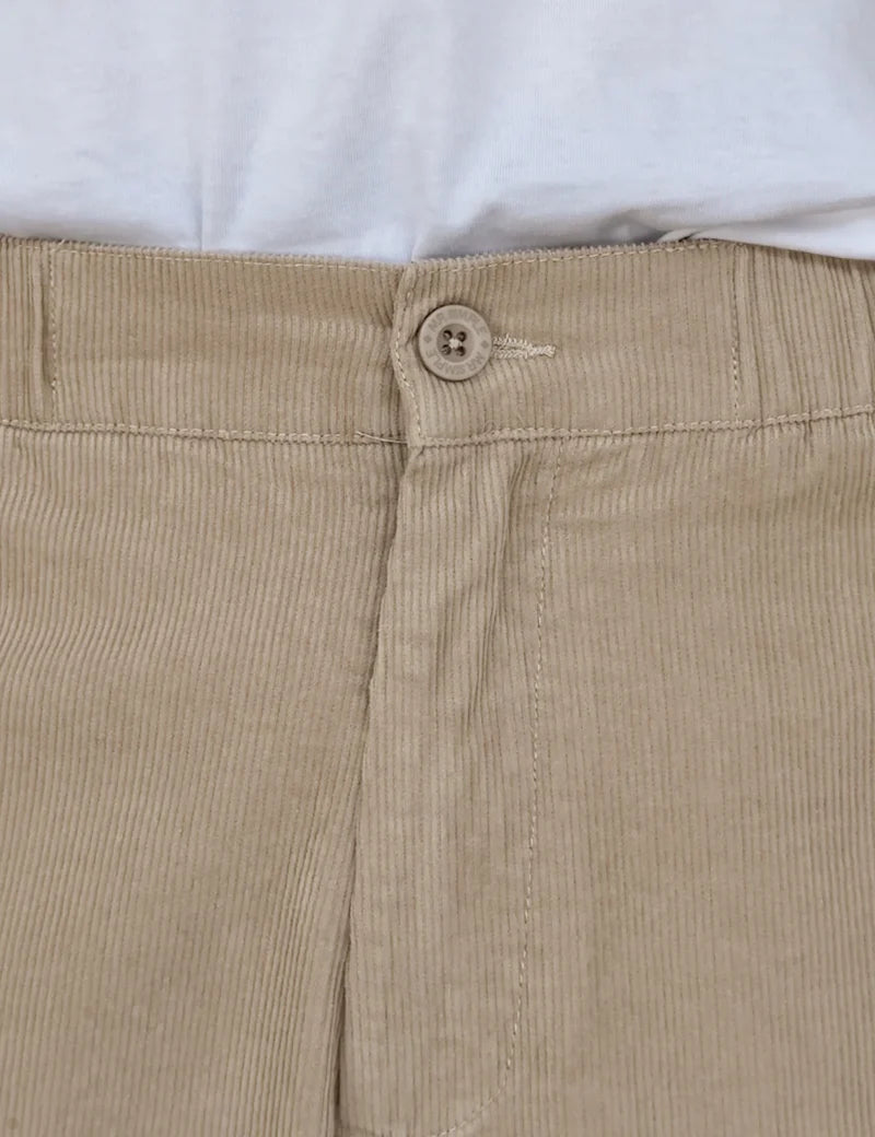 Simple | North Cord Pant | Elastic Wide Leg | Stone