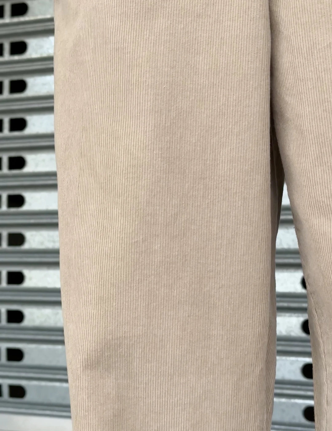 Simple | North Cord Pant | Elastic Wide Leg | Stone