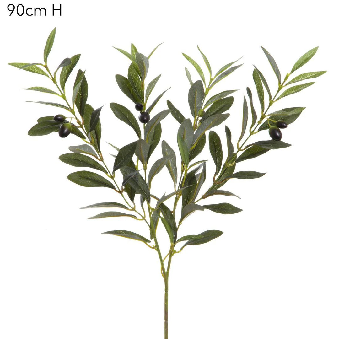 Faux Olive Spray | Green | 90cm