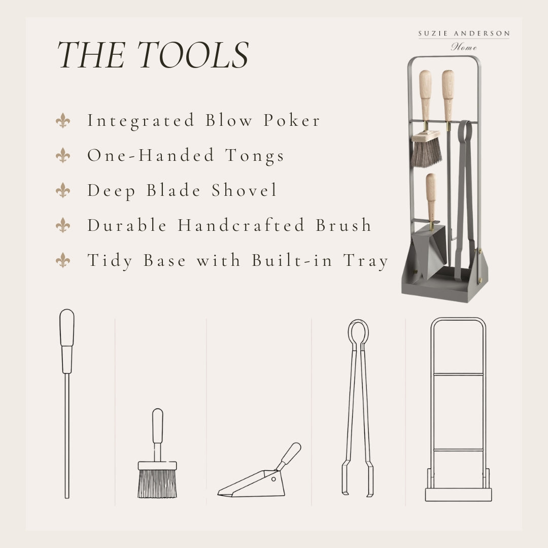 Eldvarm Emma 5-Piece Companion Fire Tool Set | Stockholm