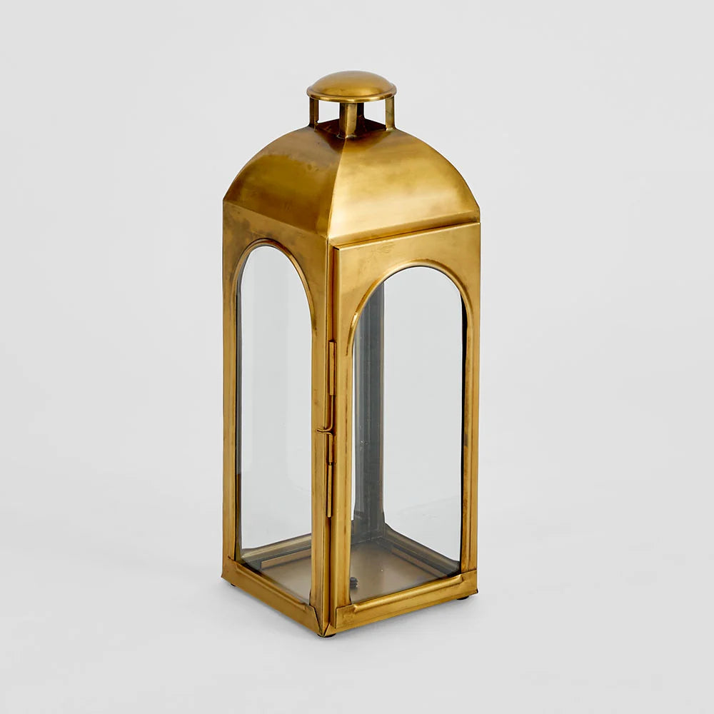 Coach Outdoor Short Lantern | Brass 53cm