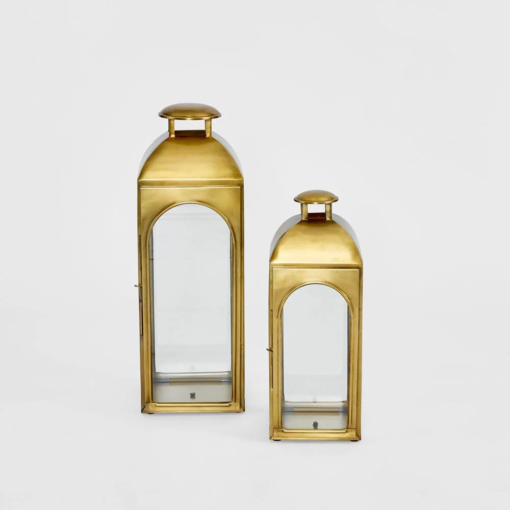 Coach Outdoor Short Lantern | Brass 53cm
