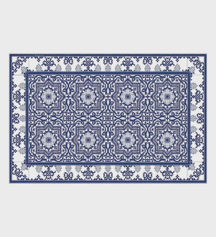 Armenian Blue Vinyl Placemat | 33 x 50cm