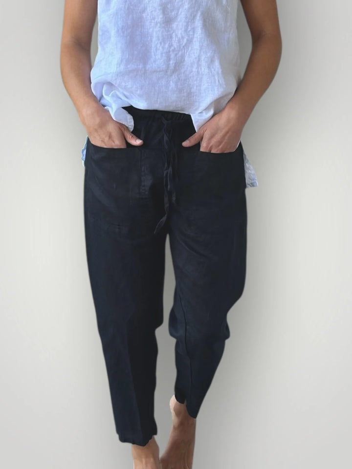 Frockk | Jessie Pant Linen | Black