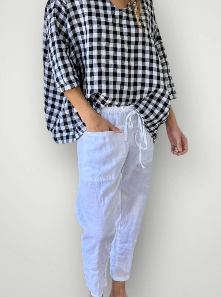 Frockk | Jessie Pant Linen | White