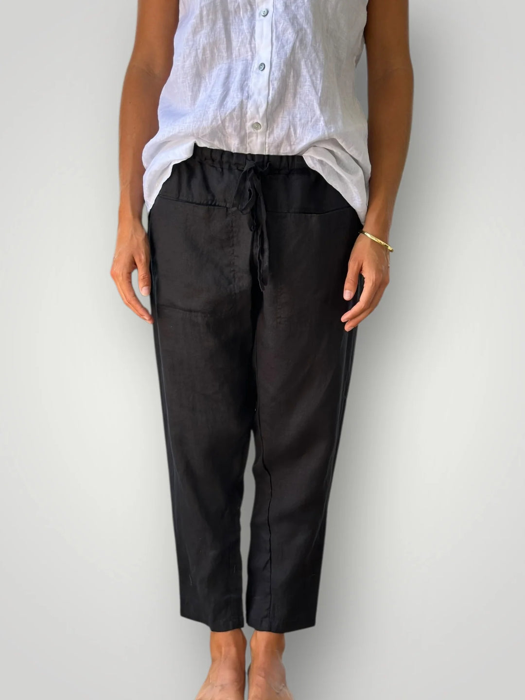 Frockk | Jessie Pant Linen | Black