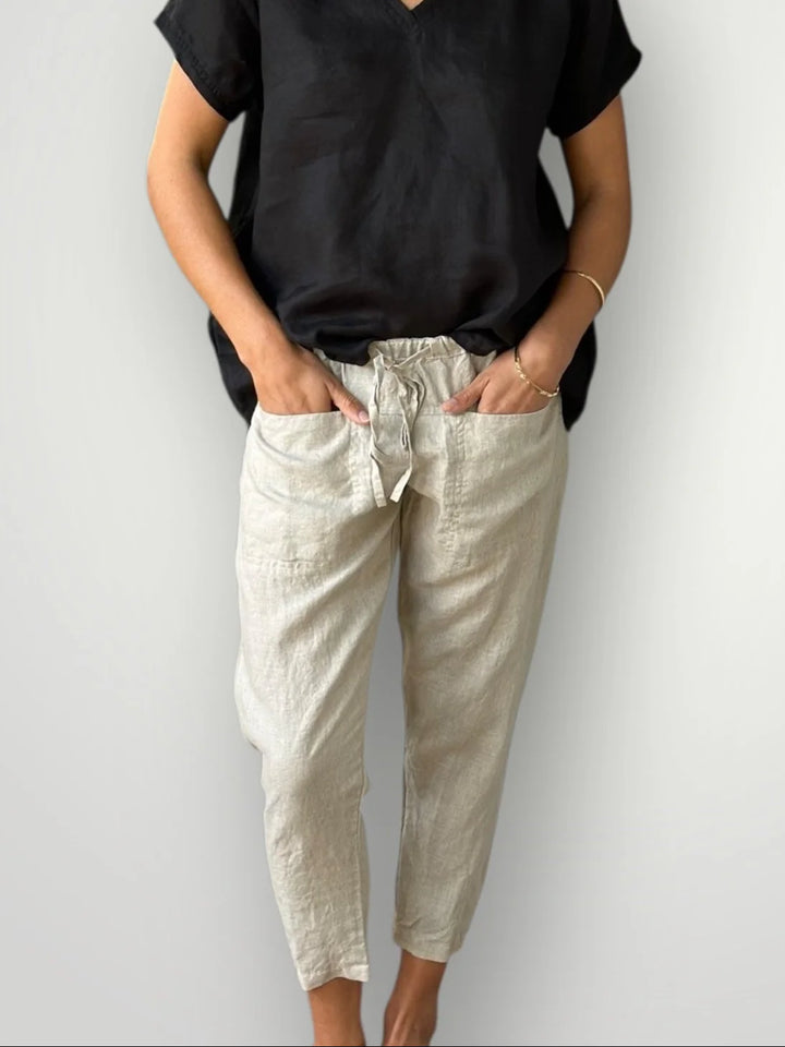 Frockk | Jessie Pant Linen | Natural