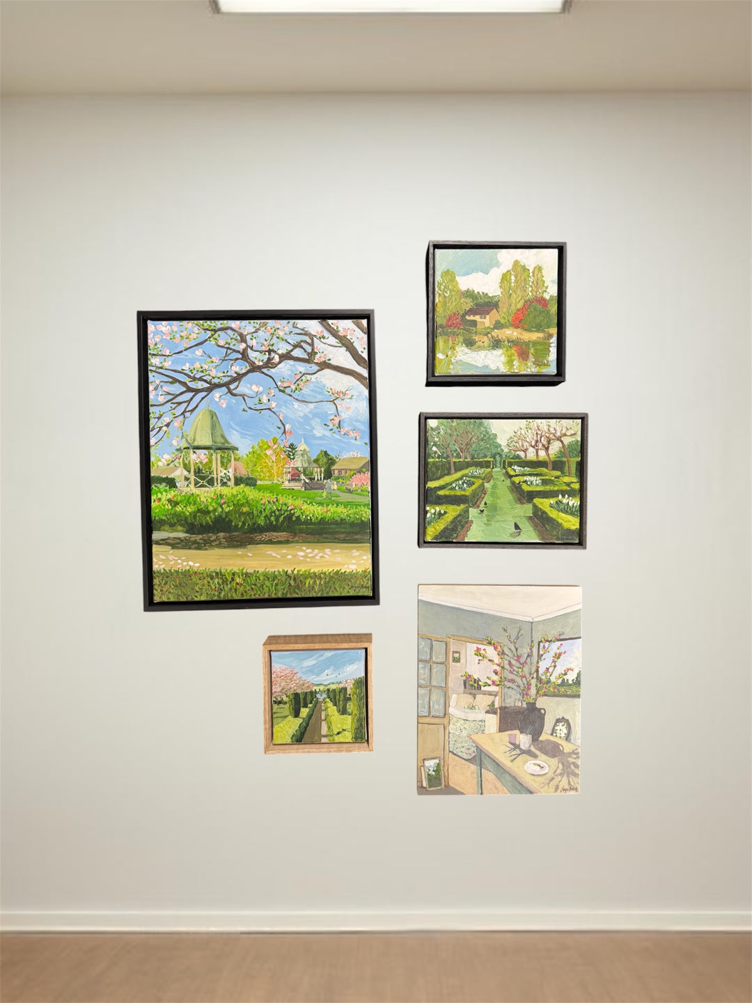 'Corbett Gardens' Wall Art | Framed Acrylic on Canvas 38 x 49cm | Jacqui Brown