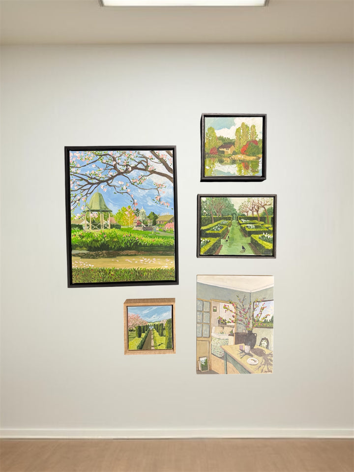'Corbett Gardens' Wall Art | Framed Acrylic on Canvas 38 x 49cm | Jacqui Brown