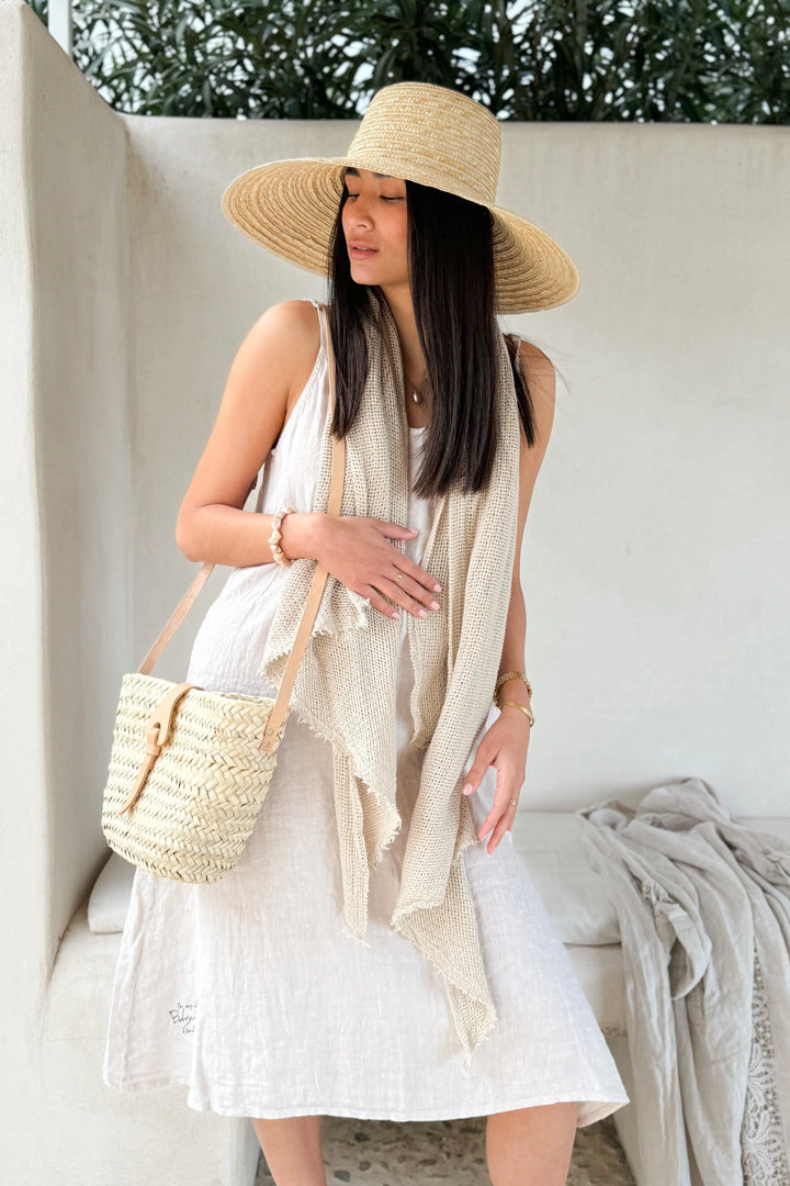 Bypias | Jamie Linen Dress Solid | Sand