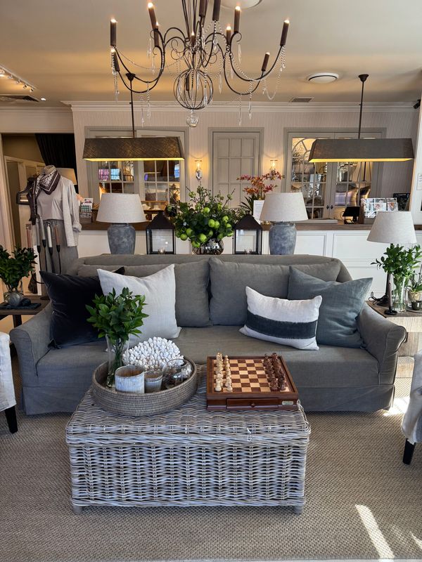 Flamant Belgium | Bari Slipcovered Sofa with Two Cushions | 245cm