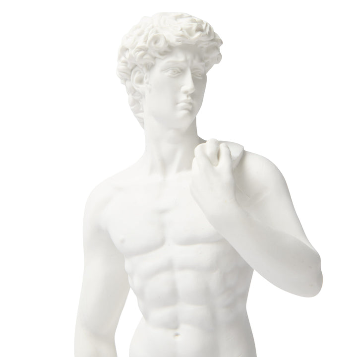 Standing White David Statue | 26cmH x 10cmW x 10cmD