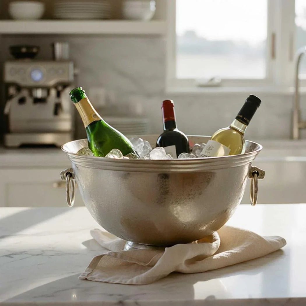Romeo Champagne &amp; Wine Bucket | Pewter | W52cm