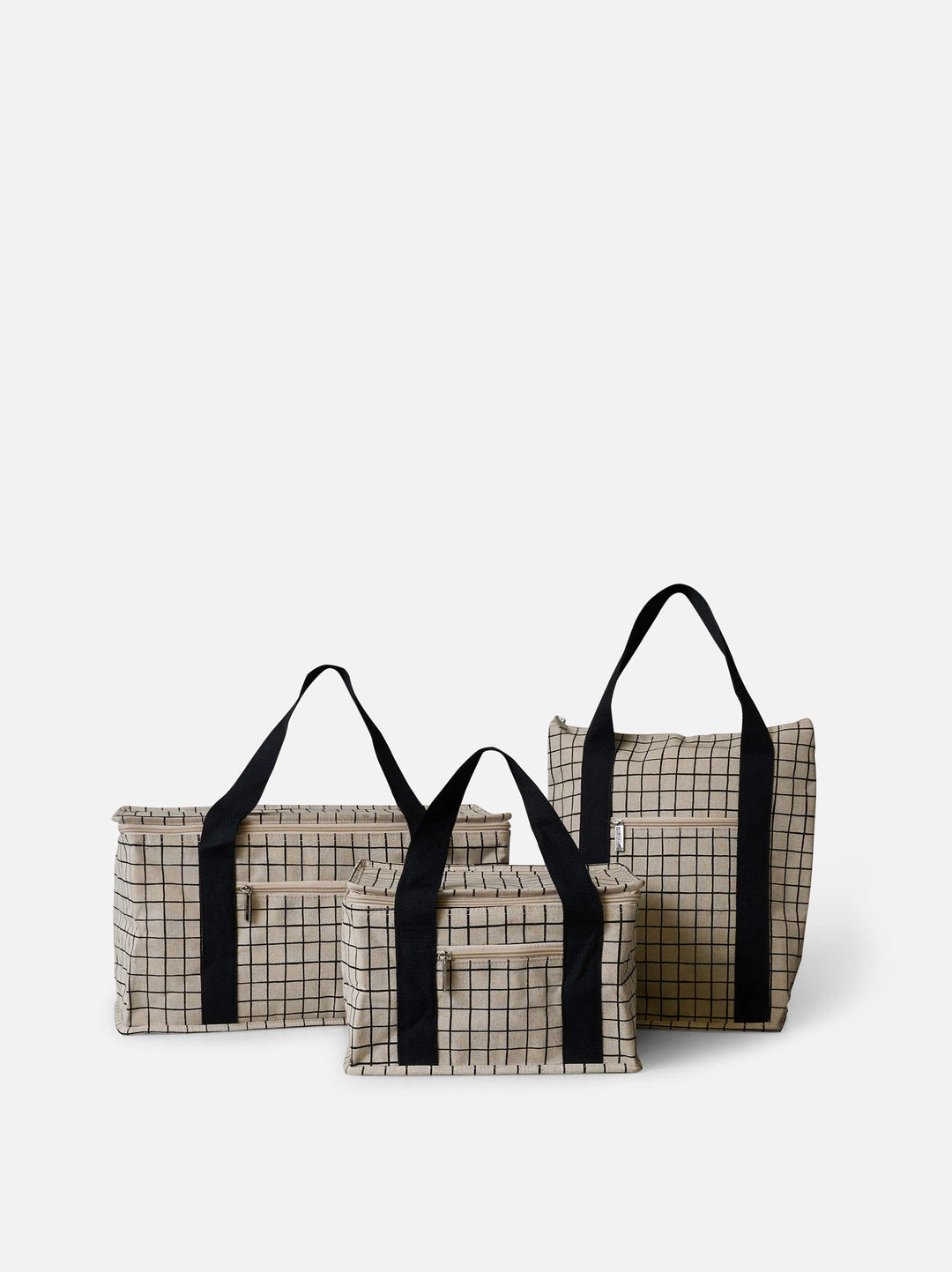 Grid Cooler Bag | Natural | Large