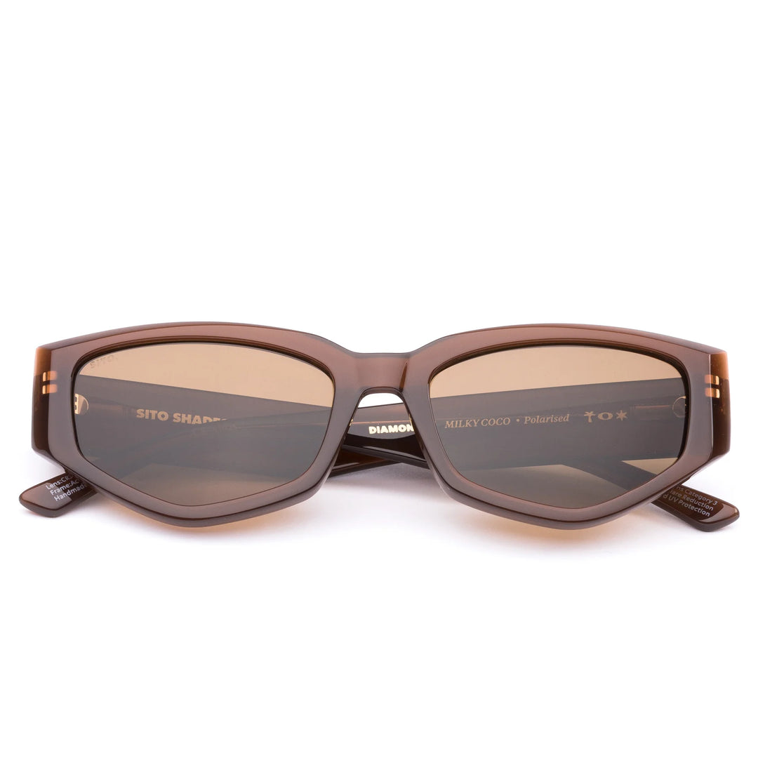 Sito | Diamond Polarised Sunglasses | Milky Coco / Brown