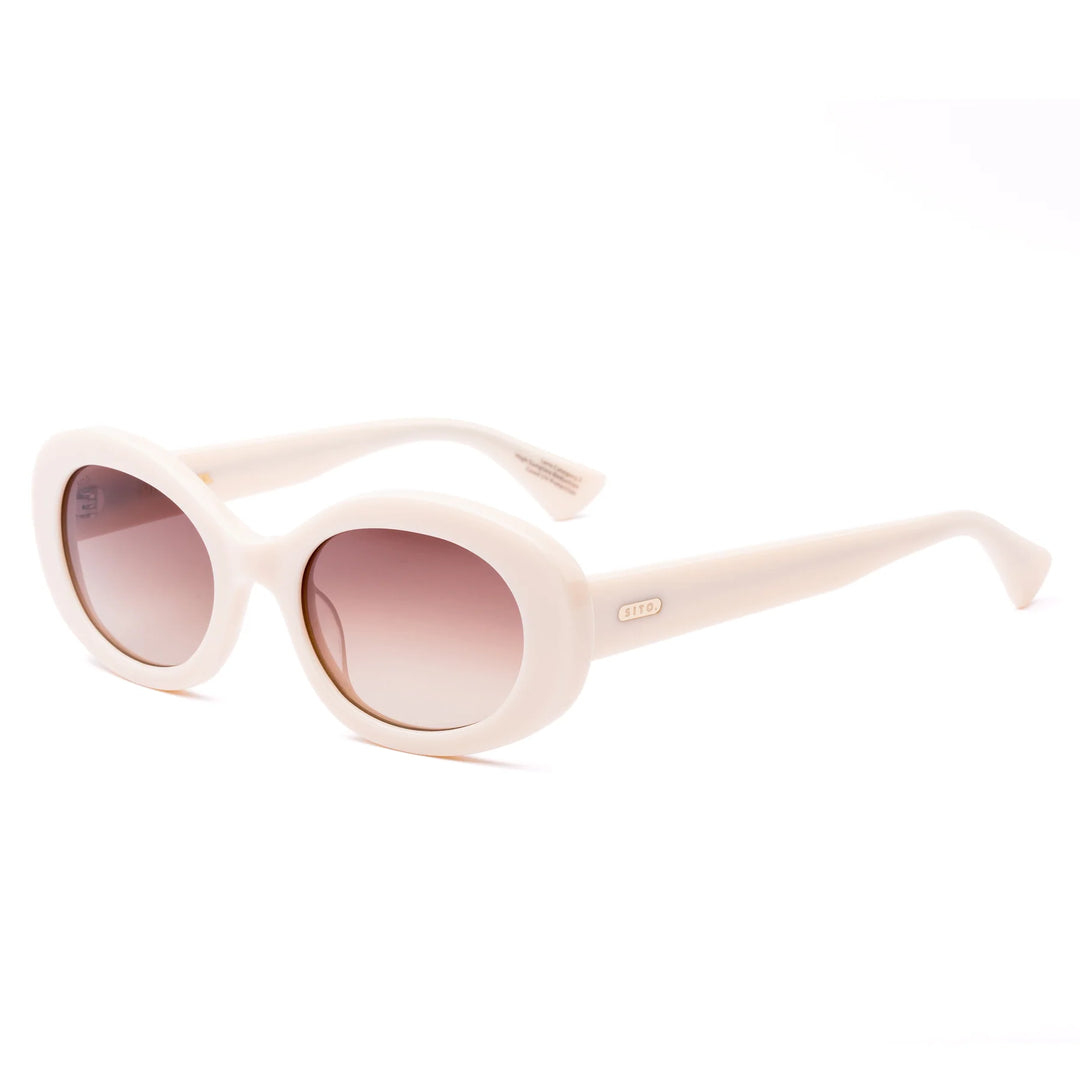 Sito | Luna Sunglasses | Cream/Rosewood Gradient