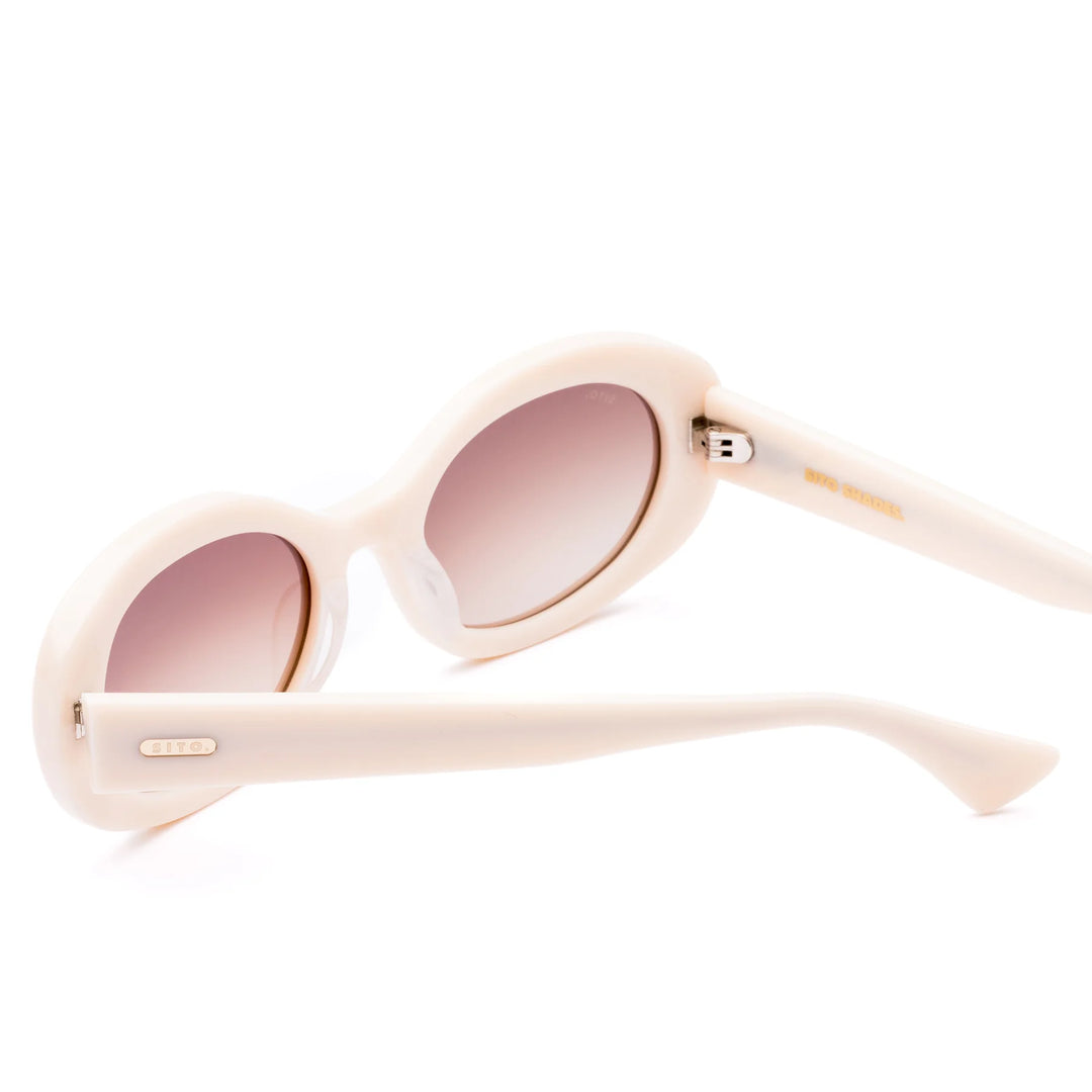 Sito | Luna Sunglasses | Cream/Rosewood Gradient