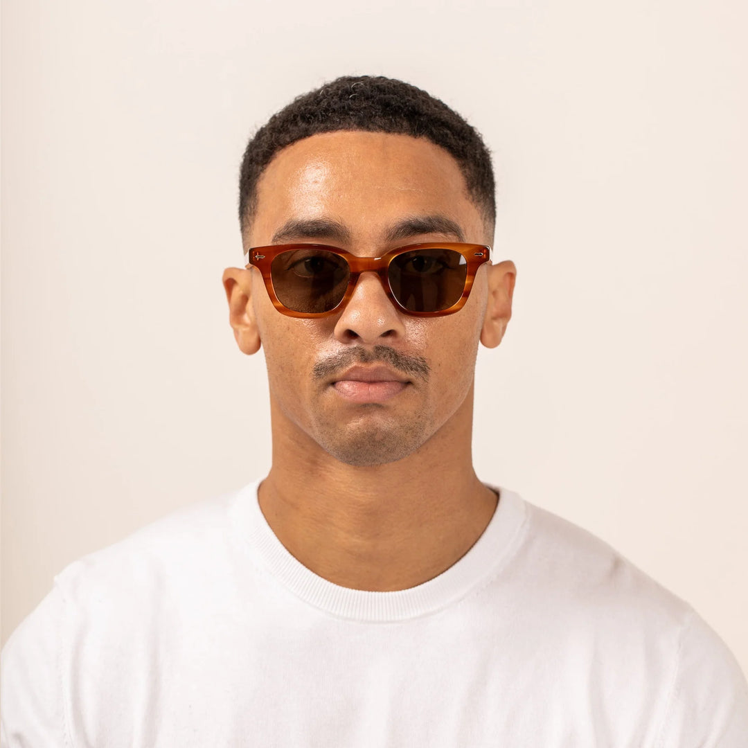 Sito | Ryker Sunglasses | Tangello/Brown Polar