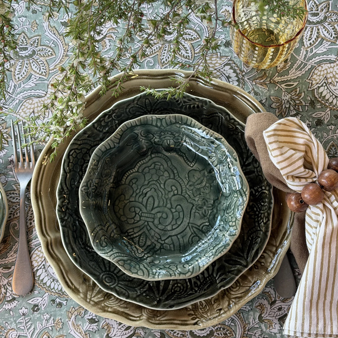 Arabesque Small Ceramic Bowl | Shadow