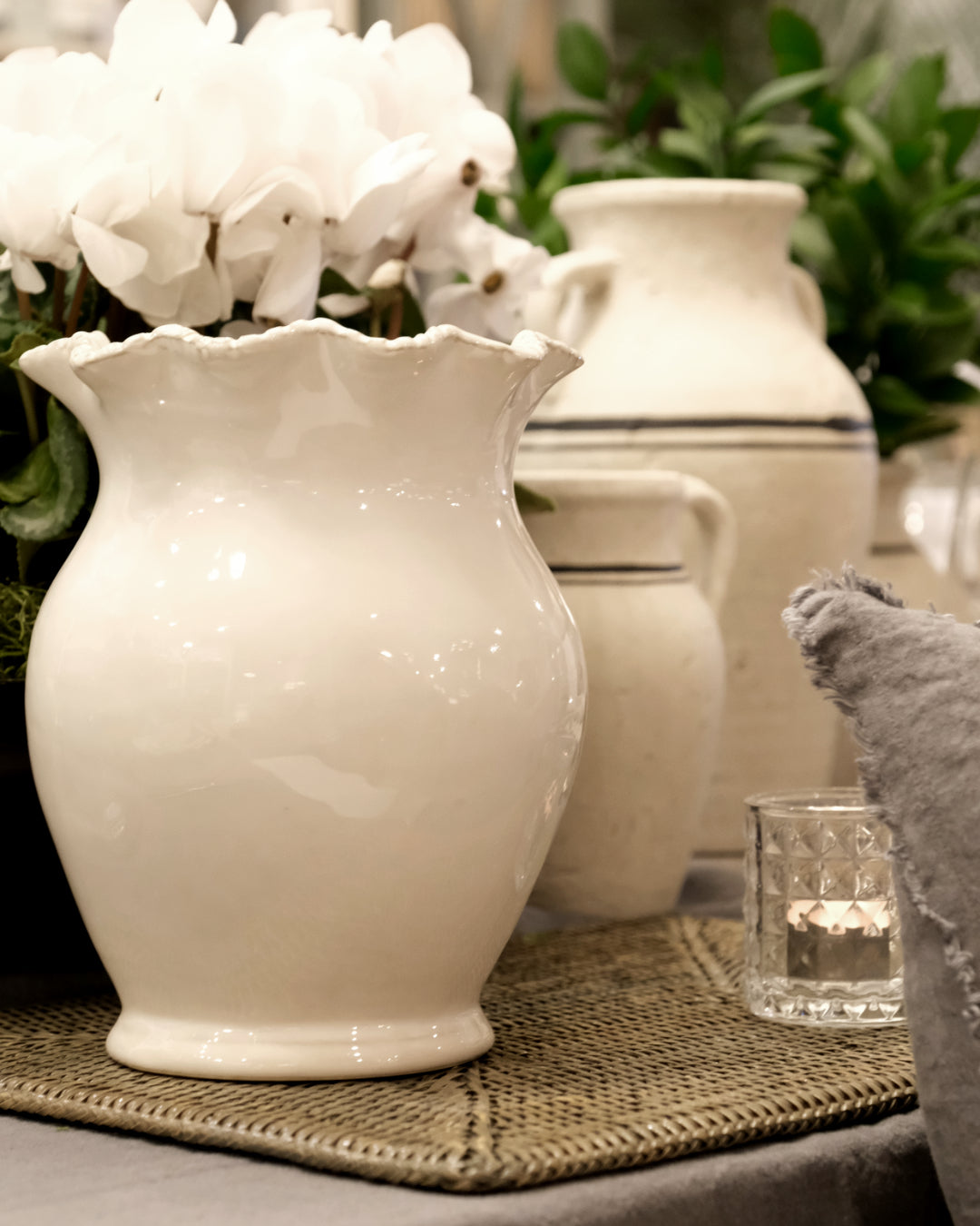 Scallopia Rope Ceramic Vase | H28cm
