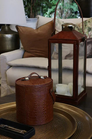 Ice bucket | Croc Leather