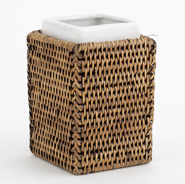 Rattan Togo Woven Toothpaste Holder | Flamant Belgium