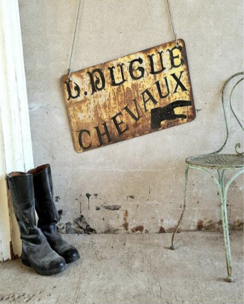 19th Century Metal Horse Sign | Sourced in Belgium