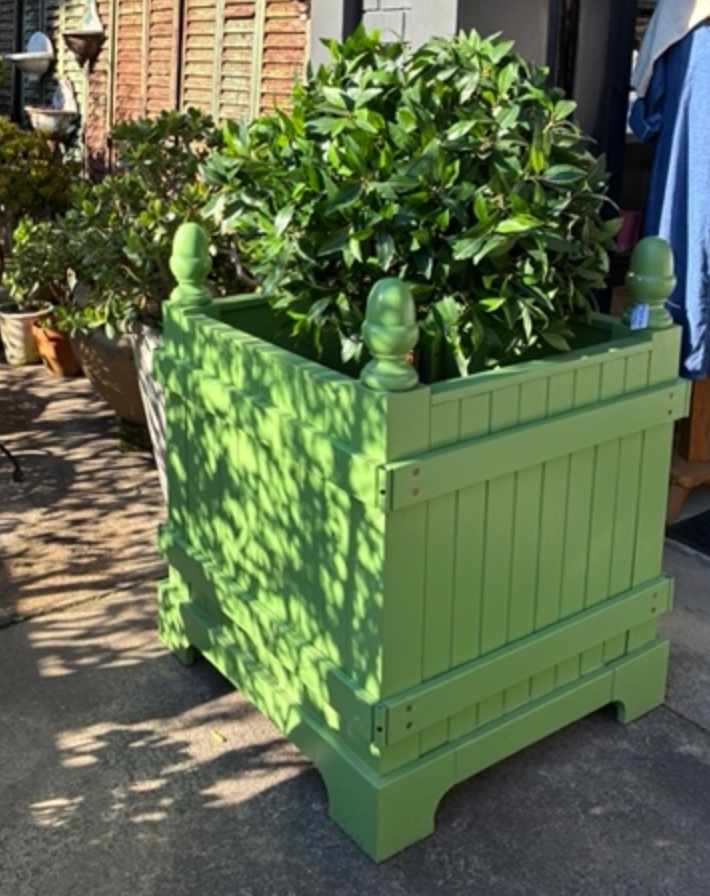 Custom crafted Pair of Vert Green Planter Boxes | BOWRAL