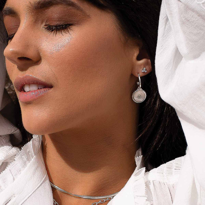 Halcyon Shield Earrings | Sterling Silver