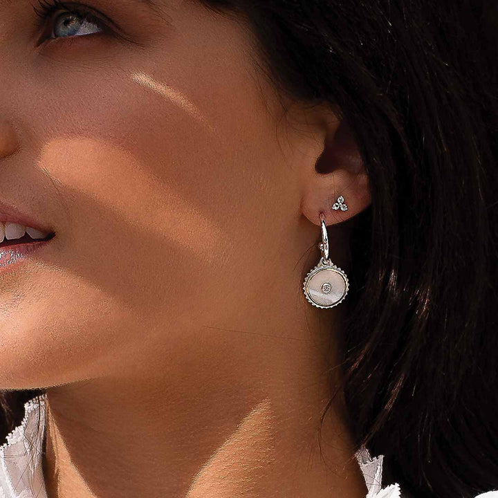 Halcyon Shield Earrings | Sterling Silver