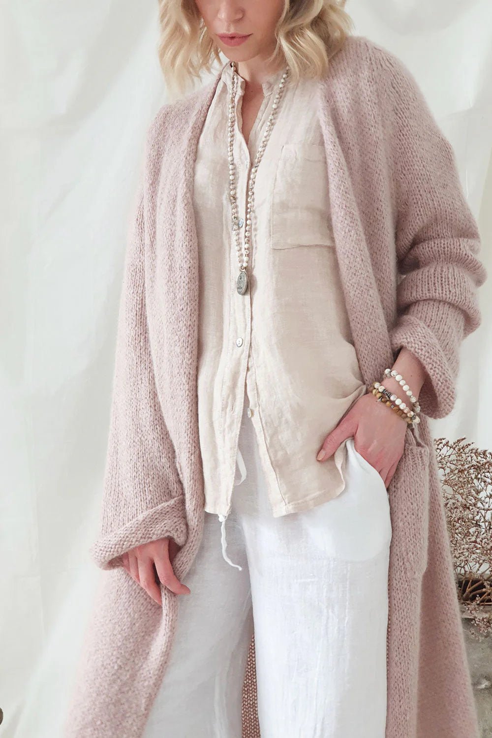 Bypias | Slowly Morning Cardi | Rose