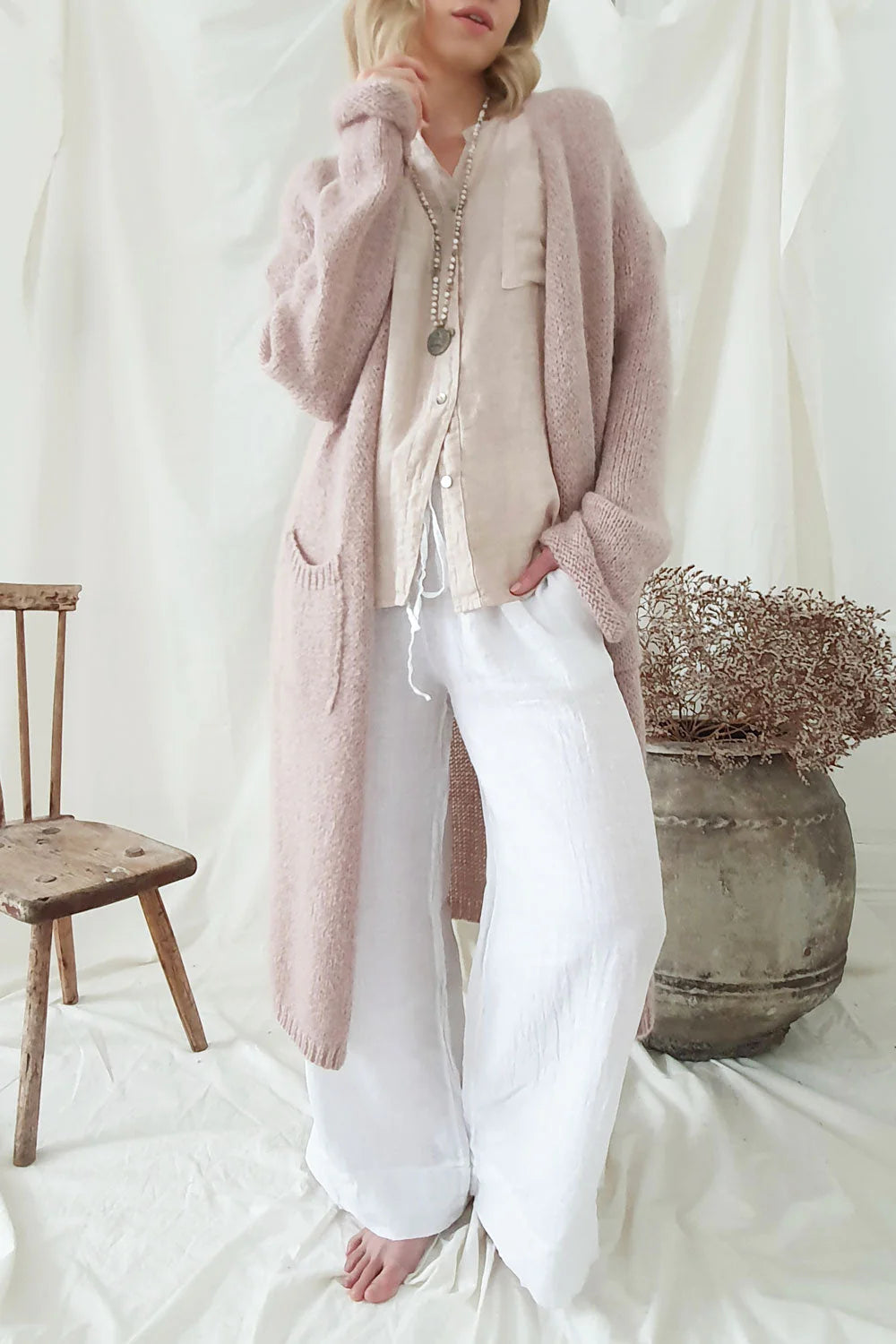 Bypias | Slowly Morning Cardi | Rose