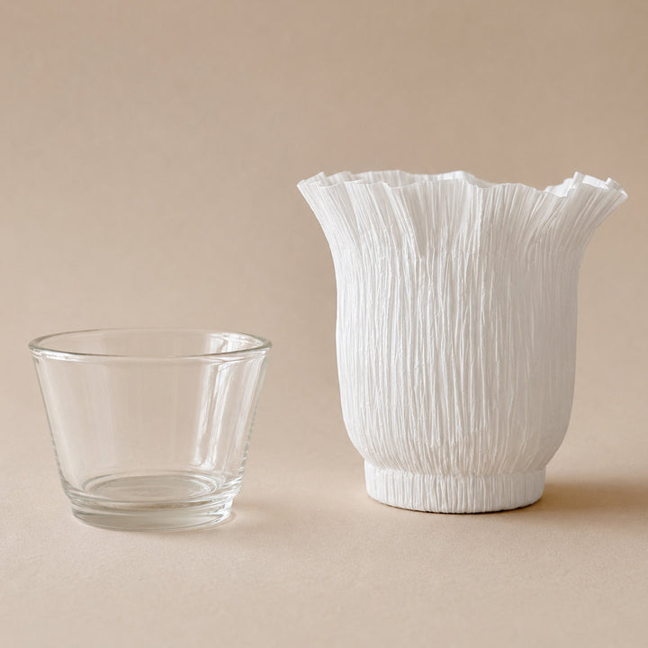Open Bell Paper Tealight Holder | H 12cm | Made in France