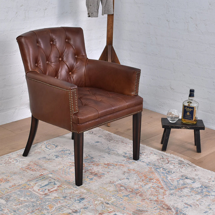 Bellagio Cigar Aged Leather Chair