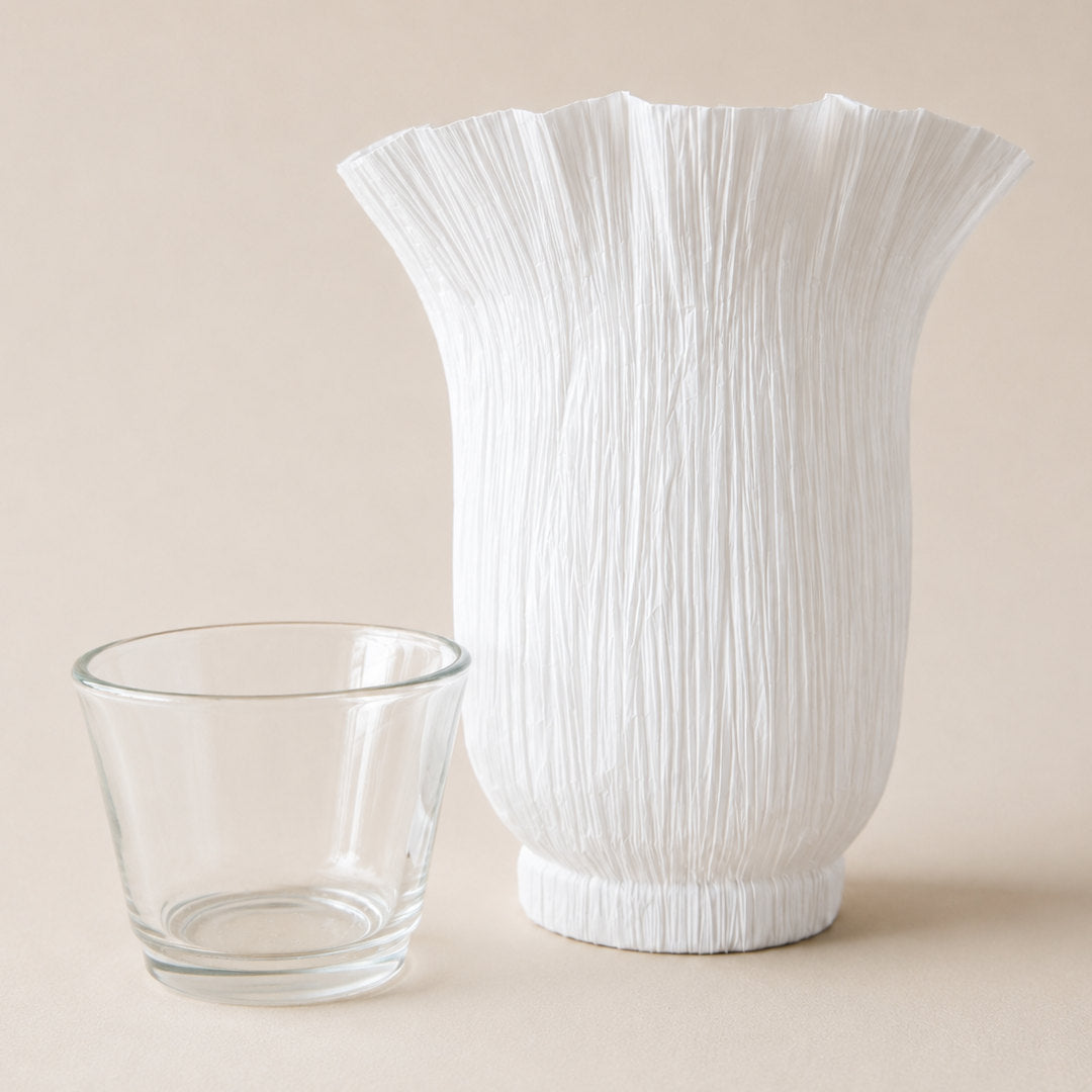 Open Bell Paper Tealight Holder | H 15cm | Made in France