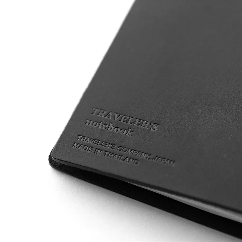 Black Leather Travellers Notebook | Regular Size