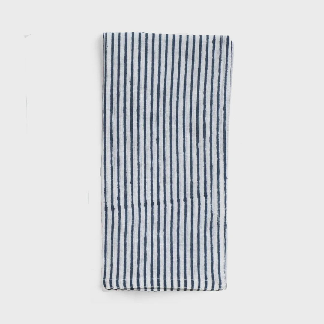 Paradise Navy Stripe Napkins | Set of 4