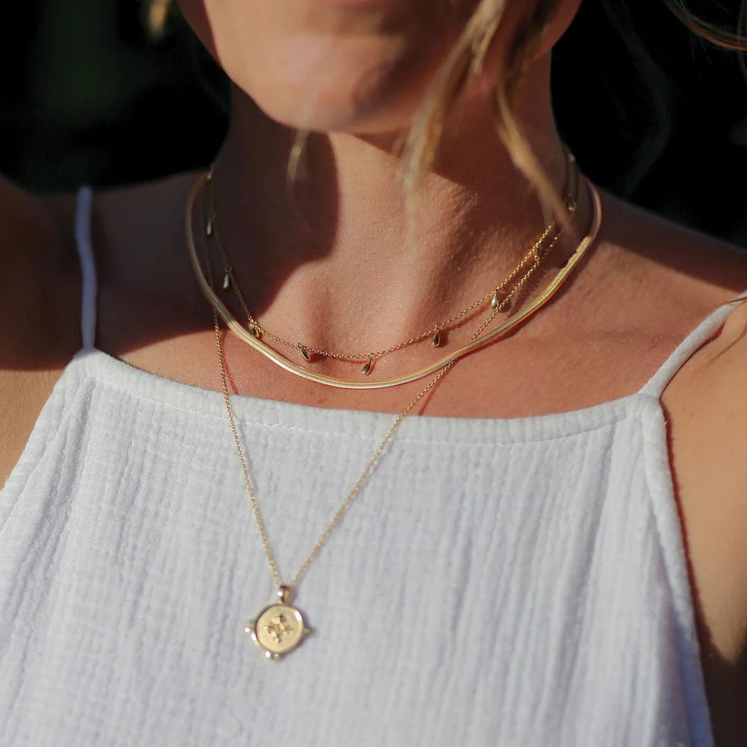 Tear Drop Choker | 18K Gold Plate