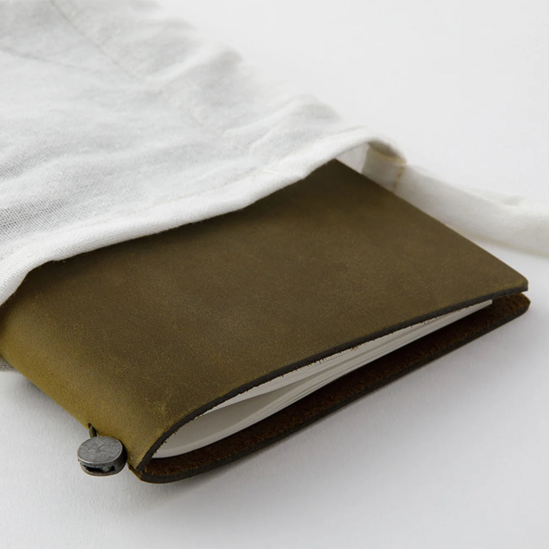 Olive Leather Travellers Notebook | Regular Size