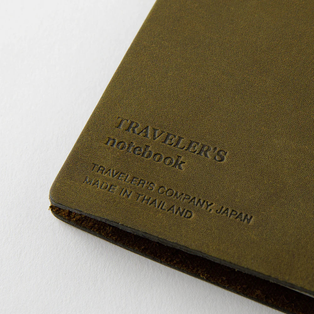 Olive Leather Travellers Notebook | Regular Size