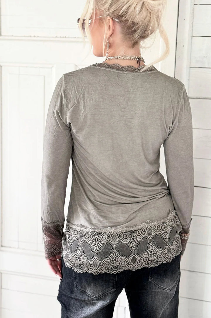 Bypias True Romance Lace Blouse | Taupe
