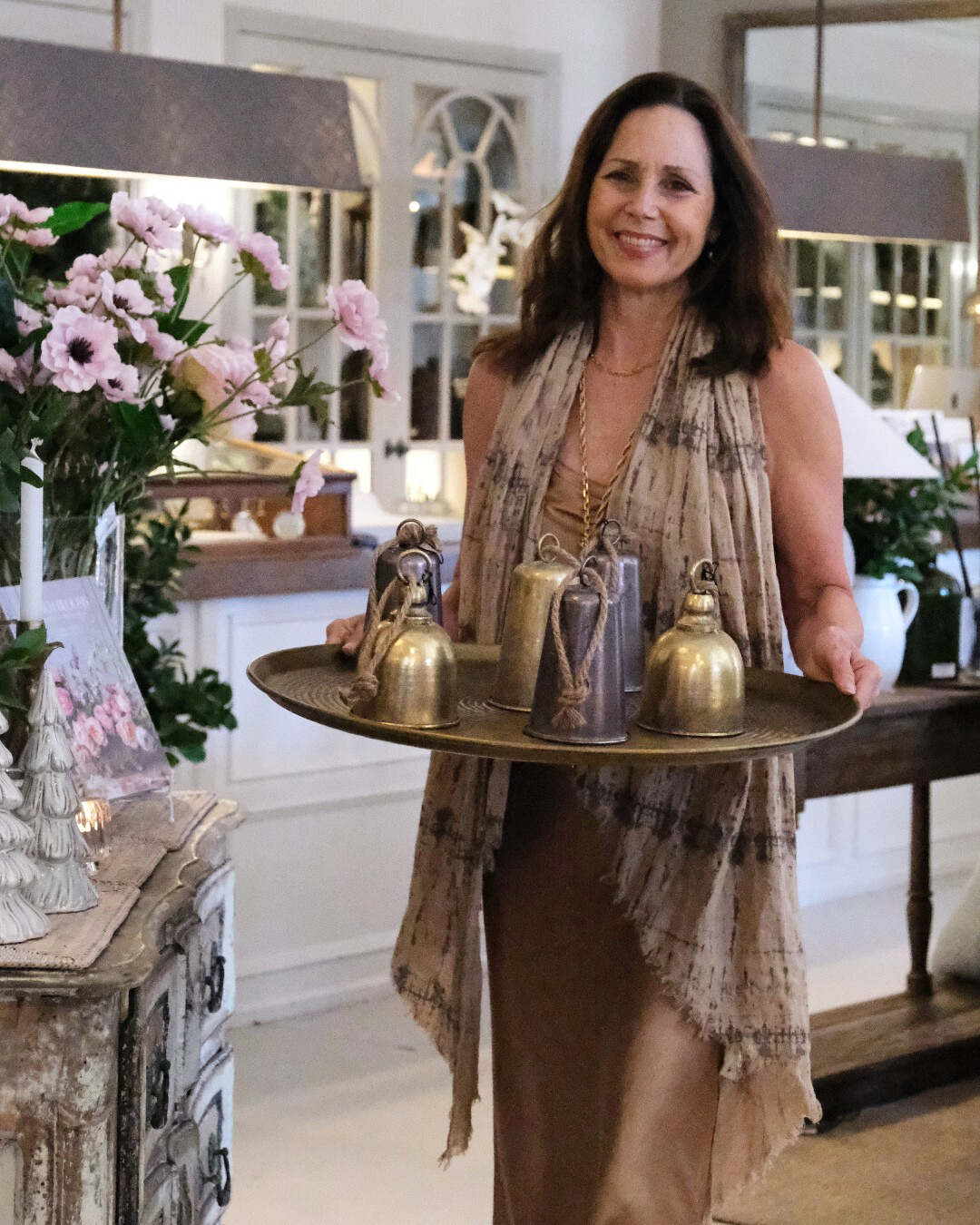 Bypias | Linen Scarf | Cashmere Print