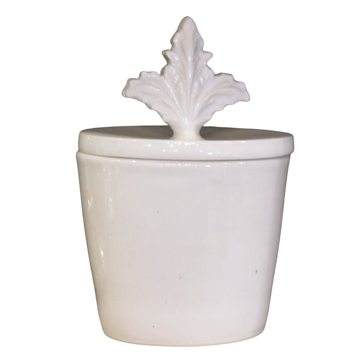 Witt | Ceramic Fleur De Lys Lidded Jar