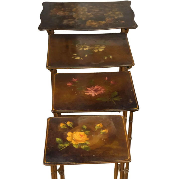 Floral Nesting Tables | Set of 4