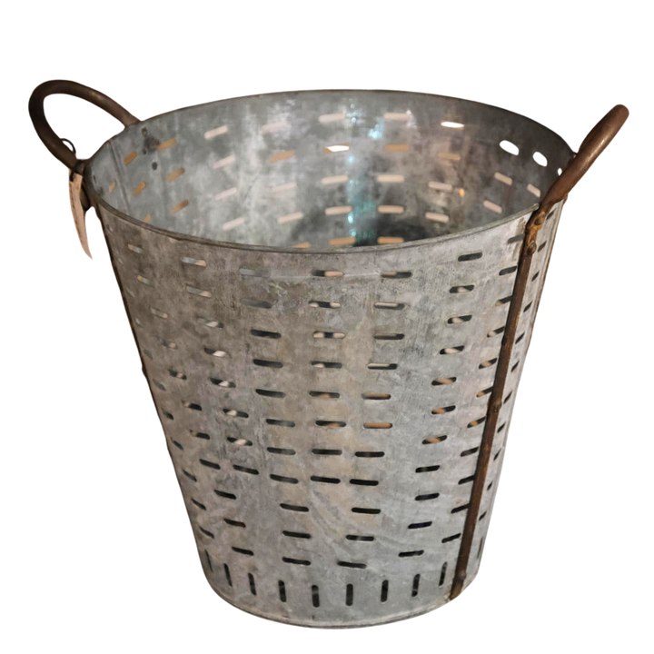 Metal Olive Picking Bucket
