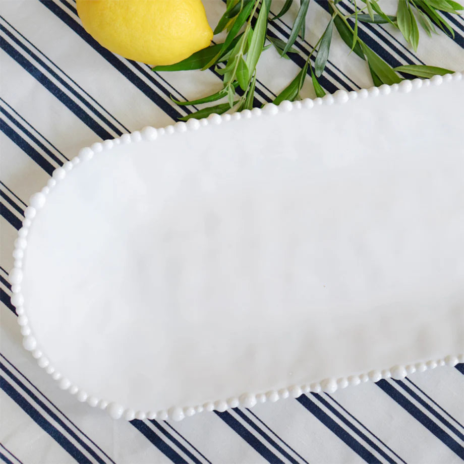 Pearl Platter 53cm | Melamine | White