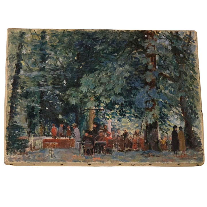 French Jardin Painting on unframed canvas | Rouen | France